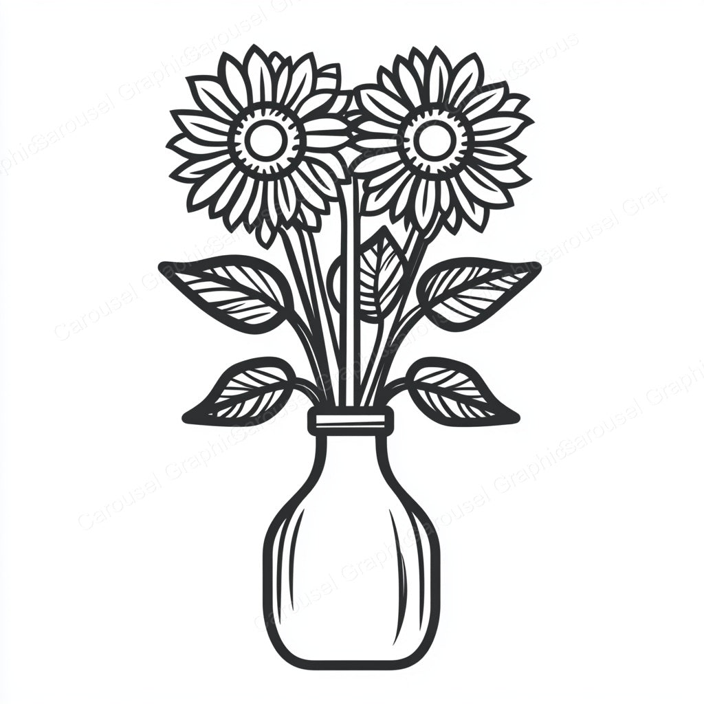 Sunflower Vector Graphic preview