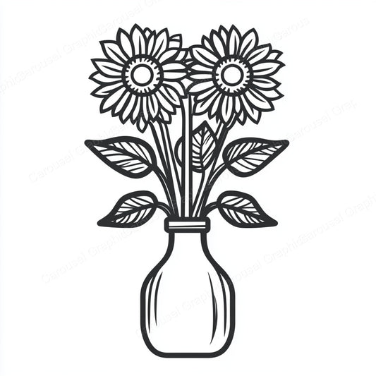 Sunflower Vector Graphic preview