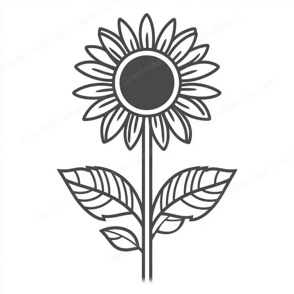 Sunflower Vector Graphic preview
