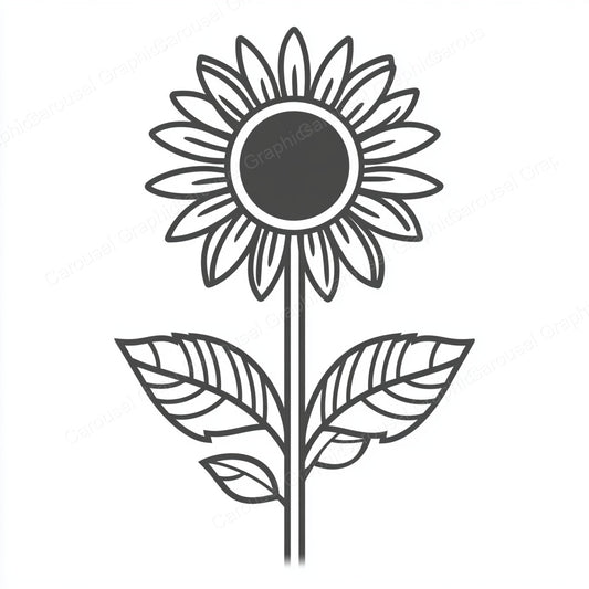 Sunflower Vector Graphic preview