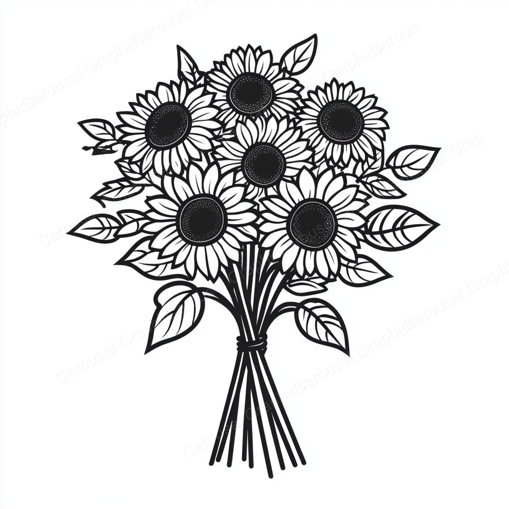 Sunflower Vector Graphic preview