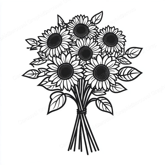 Sunflower Vector Graphic preview