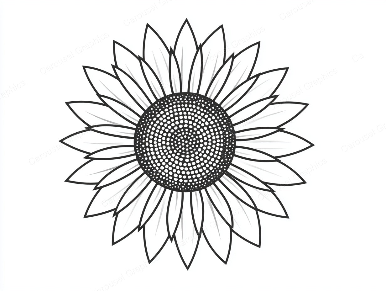 Sunflower Vector Graphic preview
