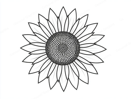Sunflower Vector Graphic preview