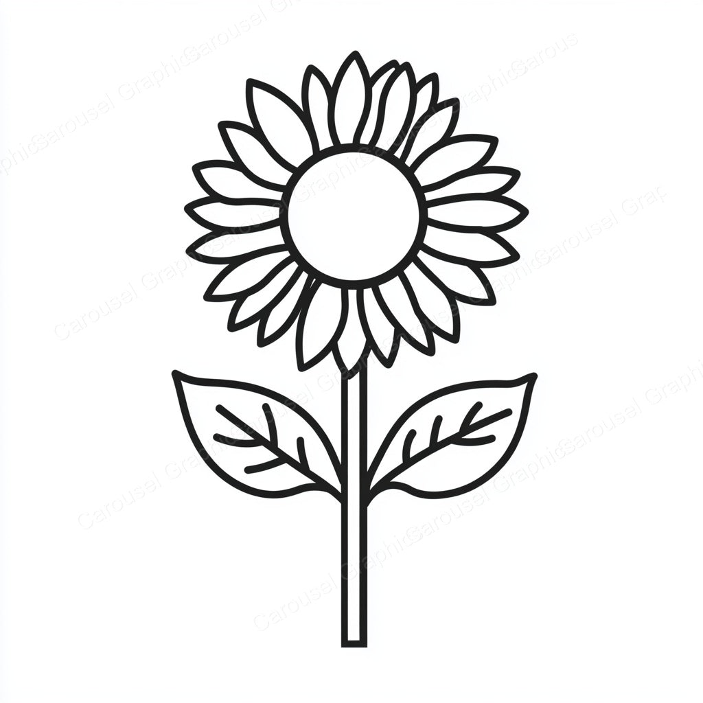 Sunflower Vector Graphic preview