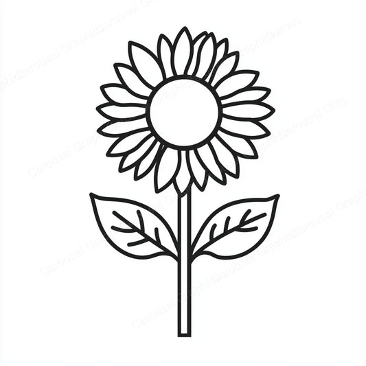 Sunflower Vector Graphic preview