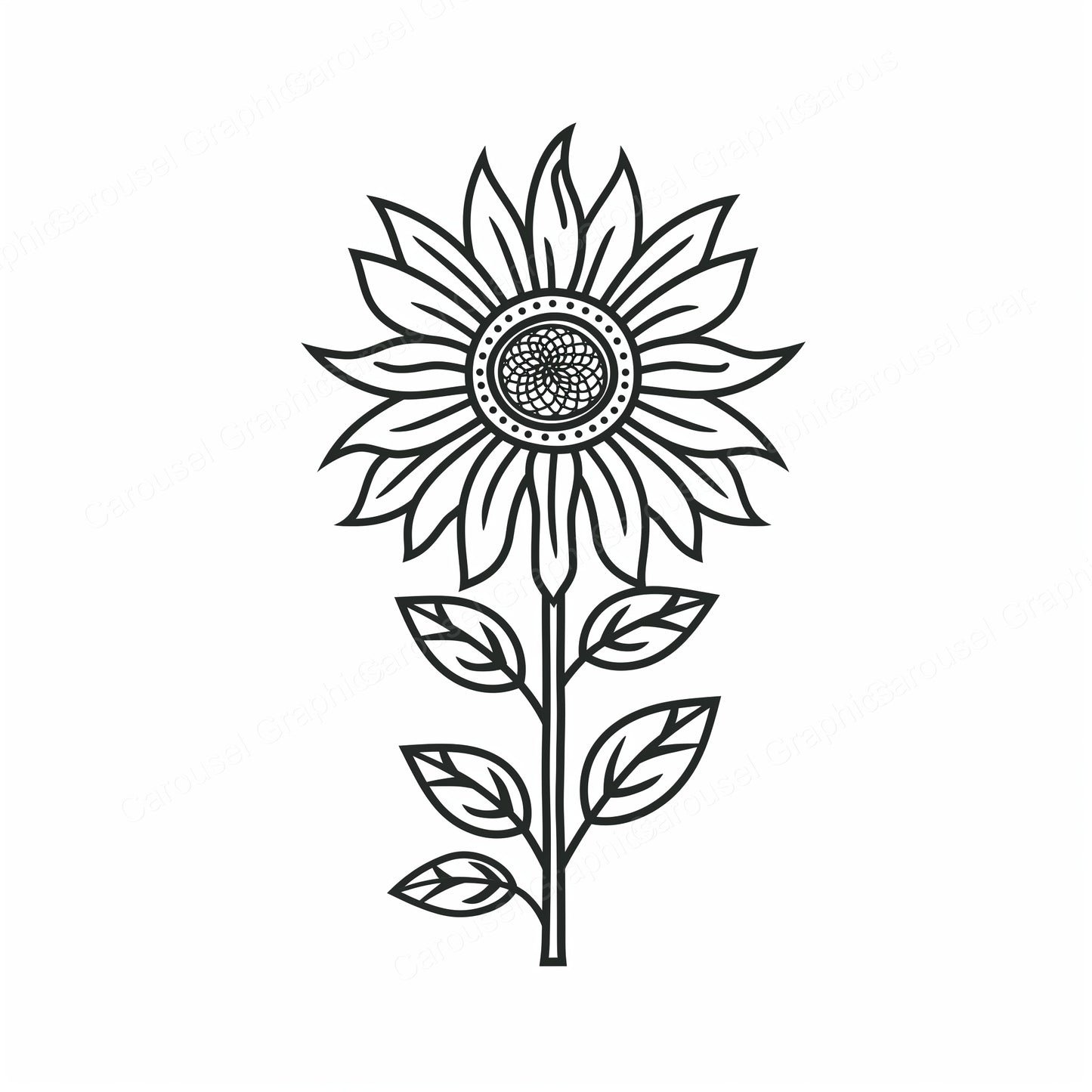 Sunflower Vector Graphic preview