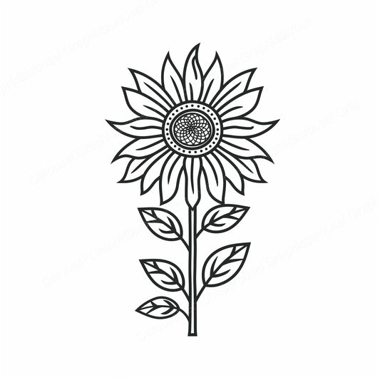 Sunflower Vector Graphic preview