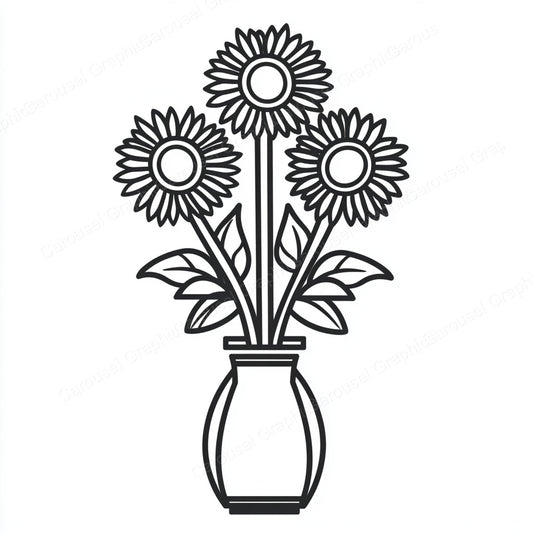 Sunflower Vector Graphic preview