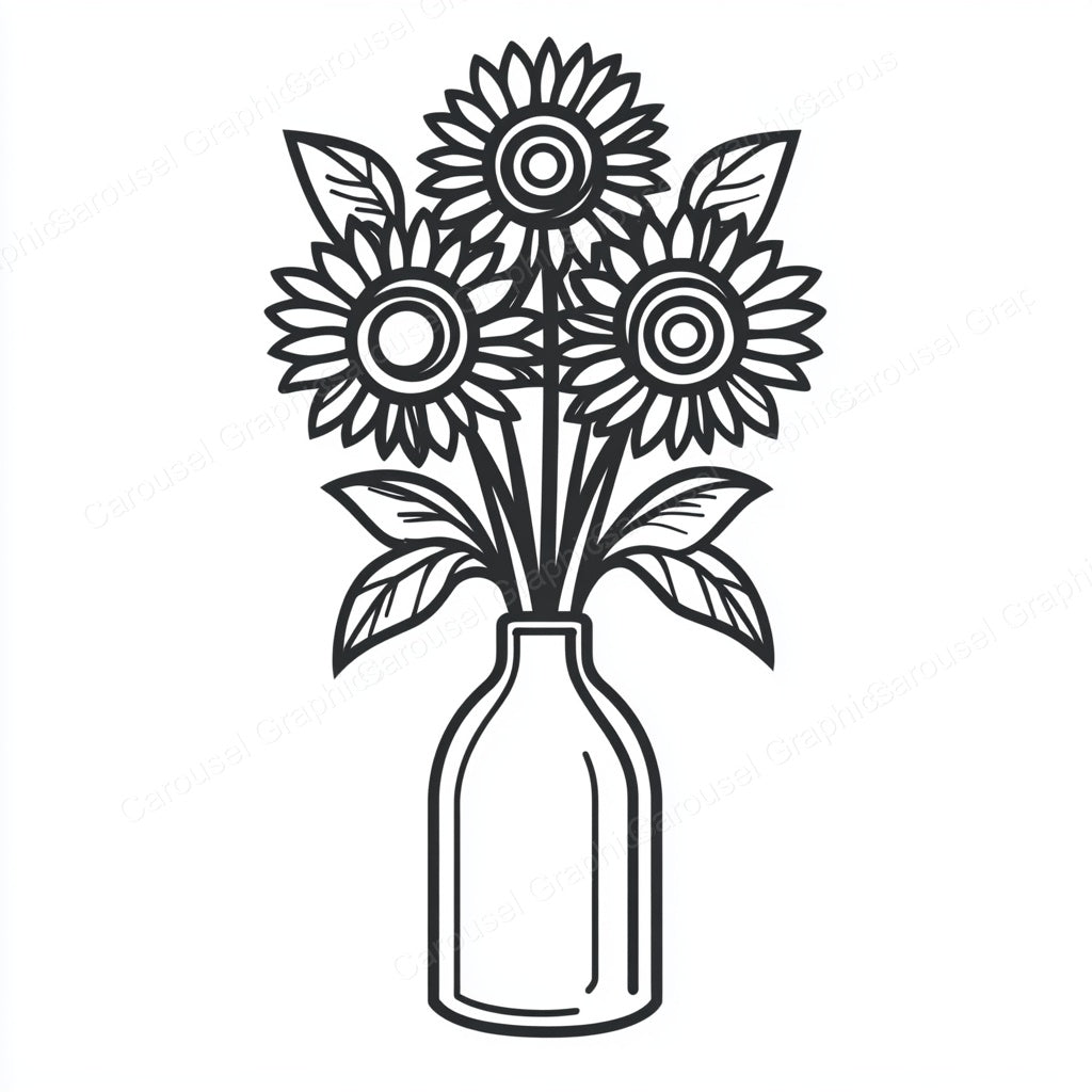 Sunflower Vector Graphic preview