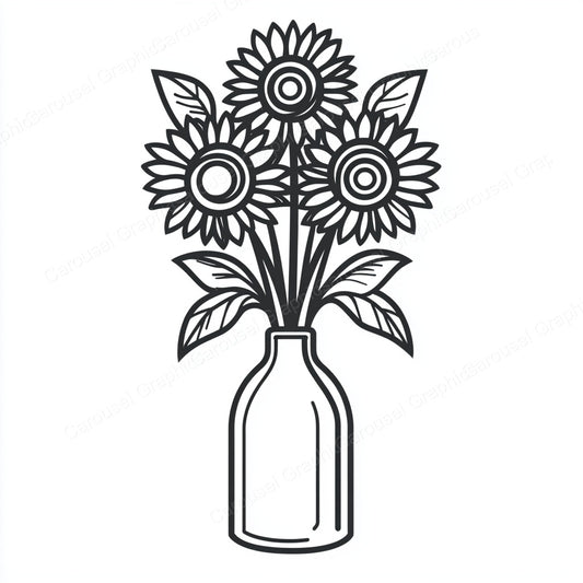 Sunflower Vector Graphic preview