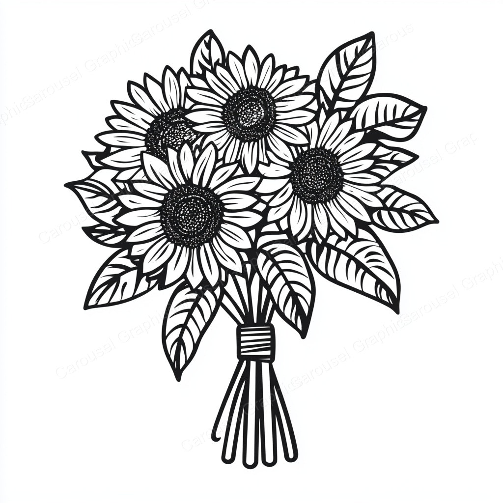 Sunflower Vector Graphic preview