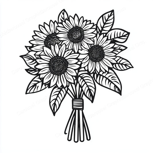 Sunflower Vector Graphic preview