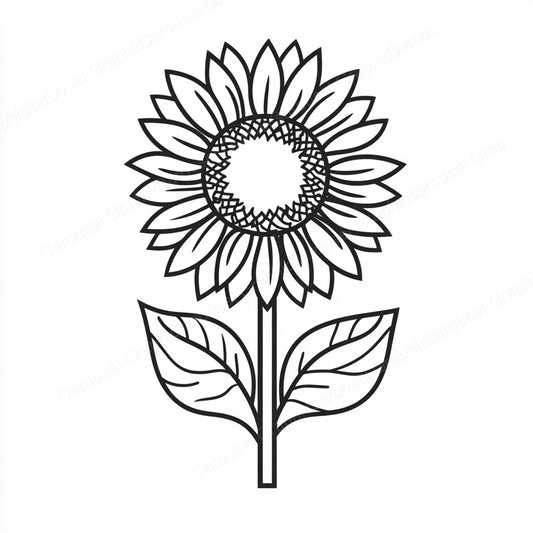 Sunflower Vector Graphic preview