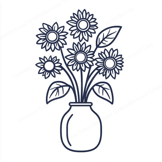 Sunflower Vector Graphic preview