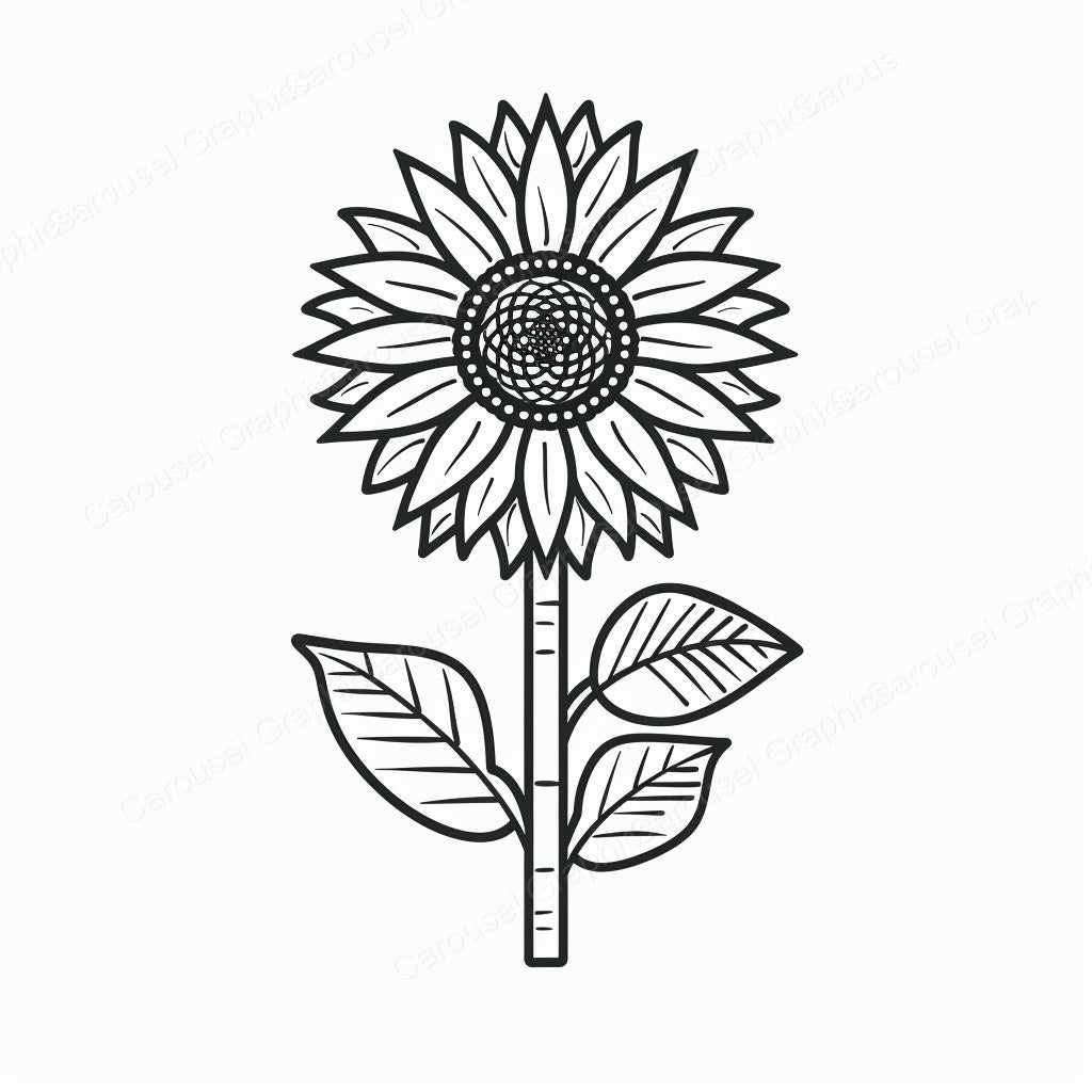 Sunflower Vector Graphic preview