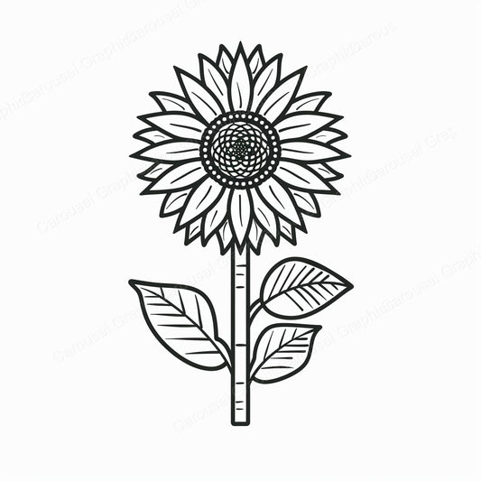 Sunflower Vector Graphic preview