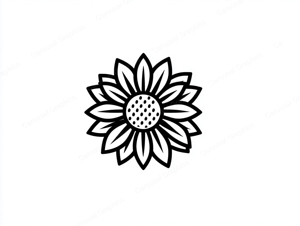 Sunflower Vector Graphic preview