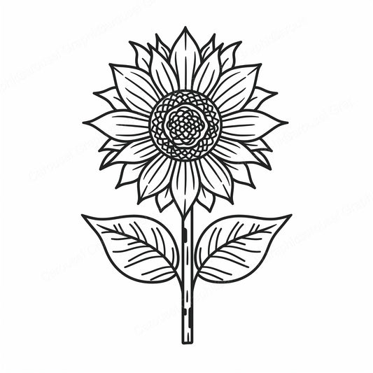 Sunflower Vector Graphic preview