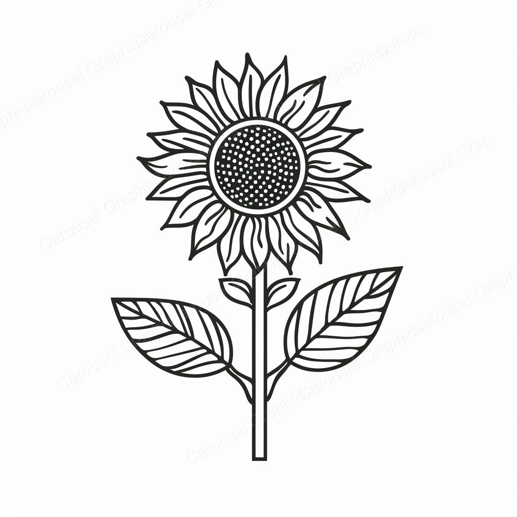Sunflower Vector Graphic preview