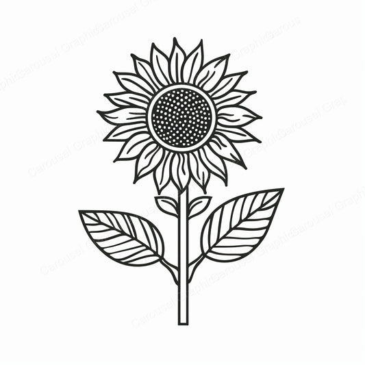 Sunflower Vector Graphic preview