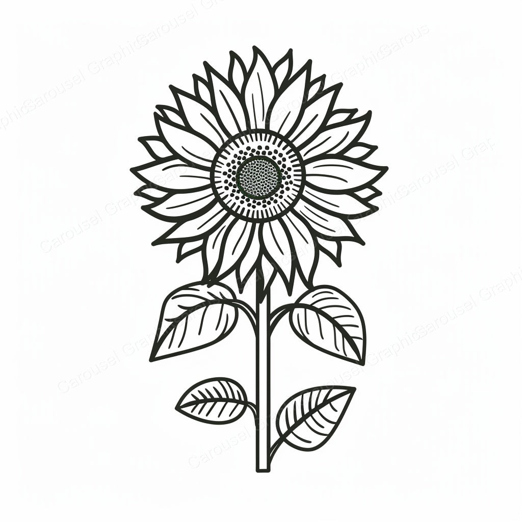 Sunflower Vector Graphic preview