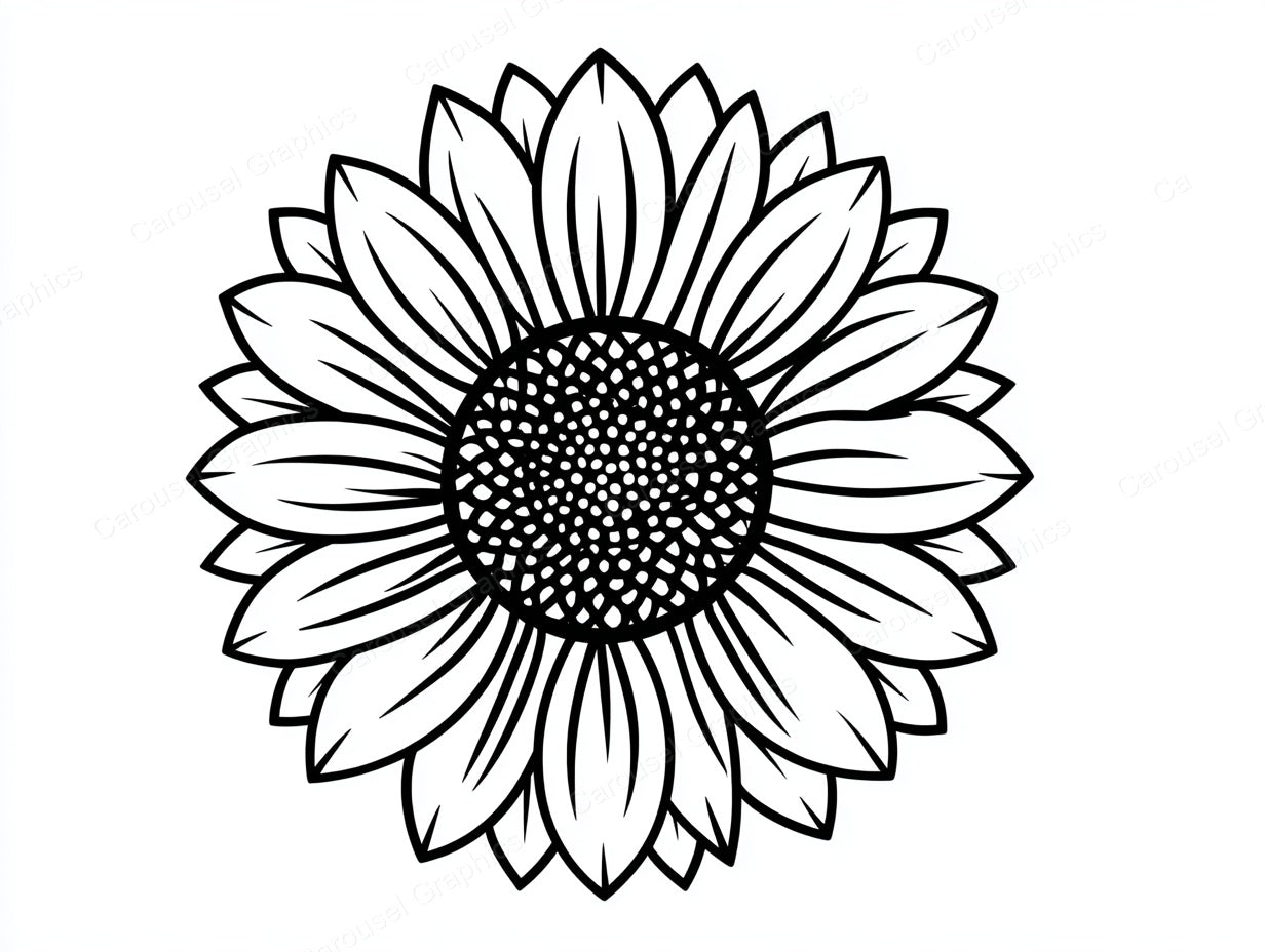 Sunflower Vector Graphic preview