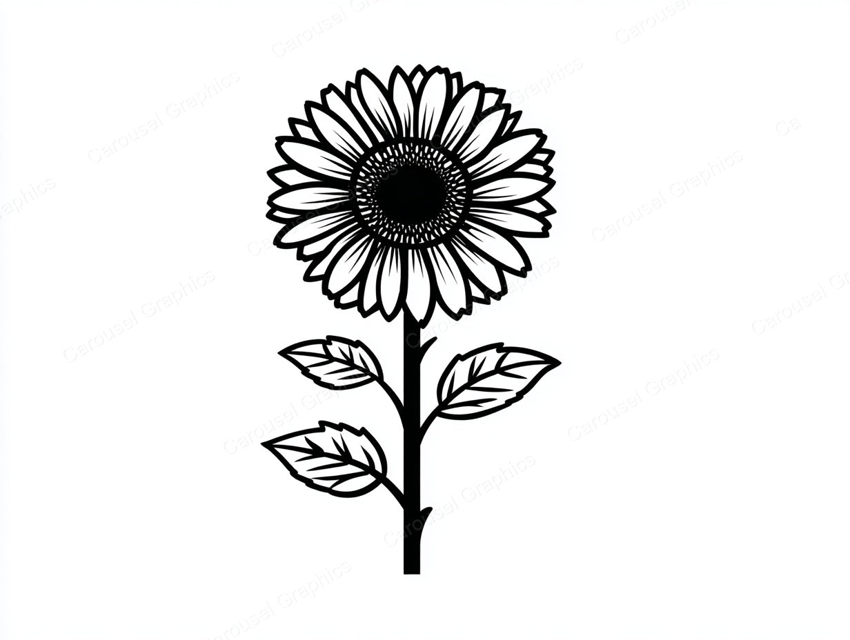 Sunflower Vector Graphic preview
