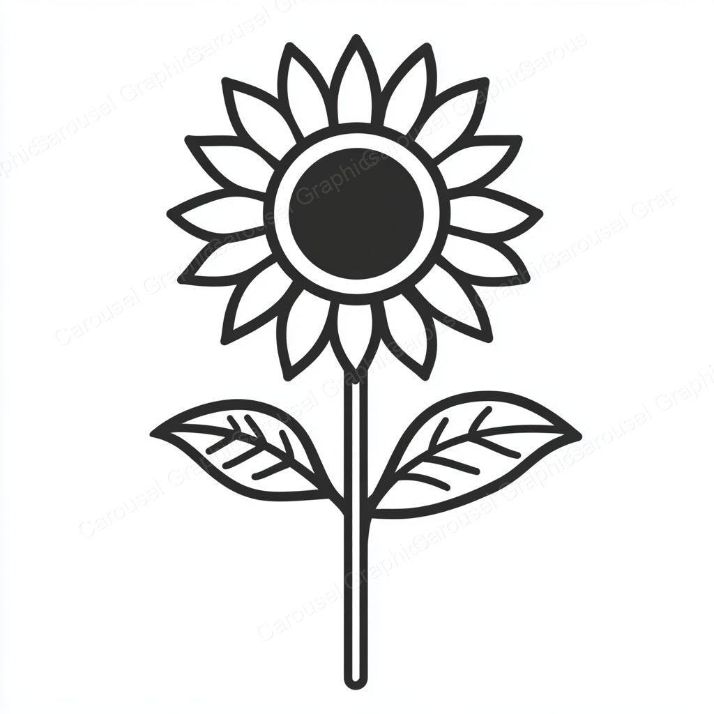 Sunflower Vector Graphic preview
