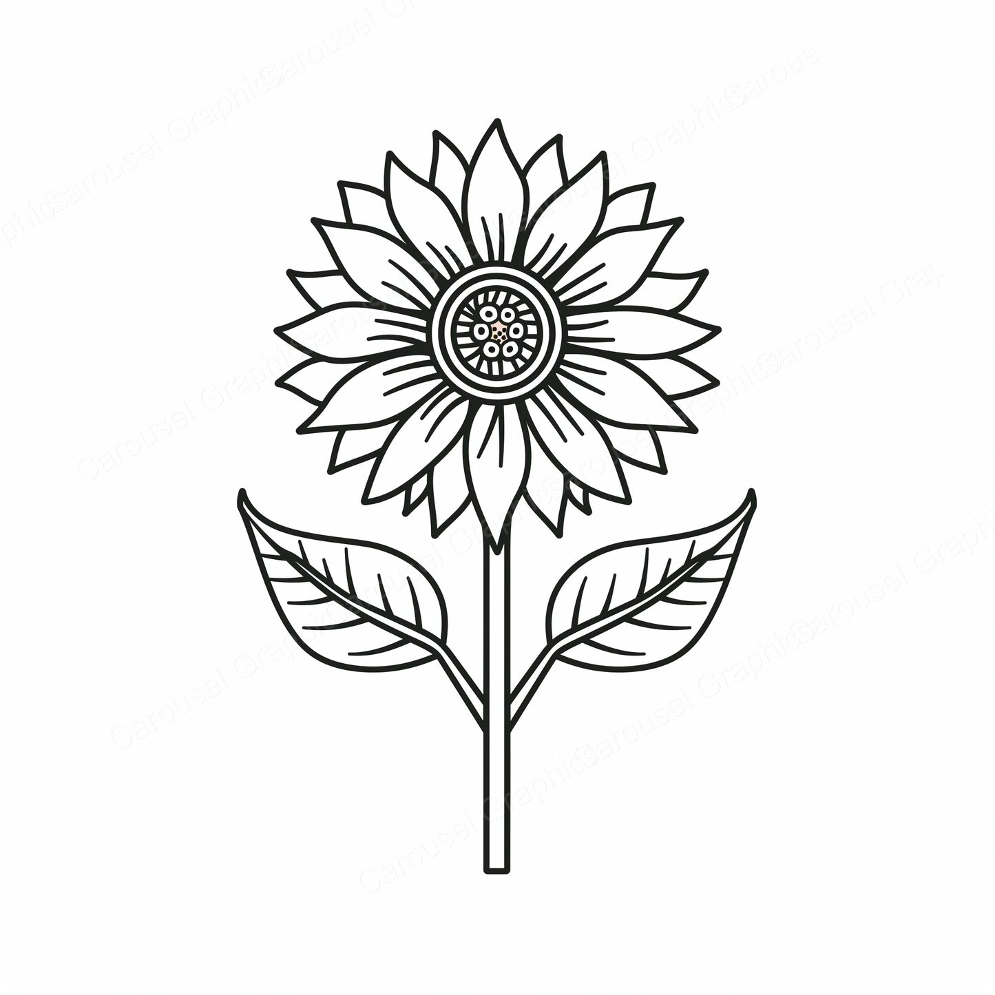 Sunflower Vector Graphic preview