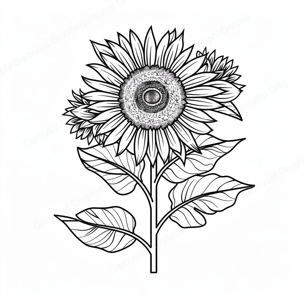 Sunflower Vector Graphic preview