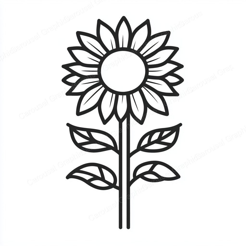 Sunflower Vector Graphic preview