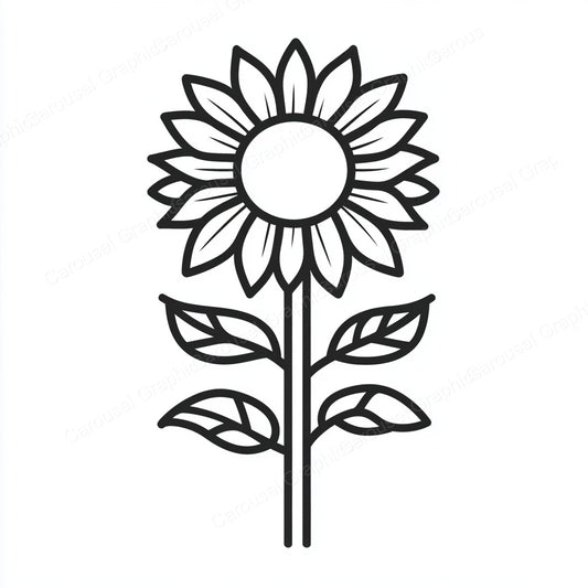 Sunflower Vector Graphic preview