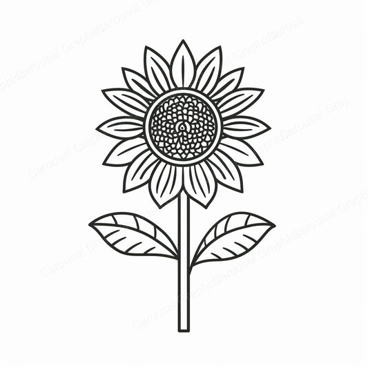 Sunflower Vector Graphic preview