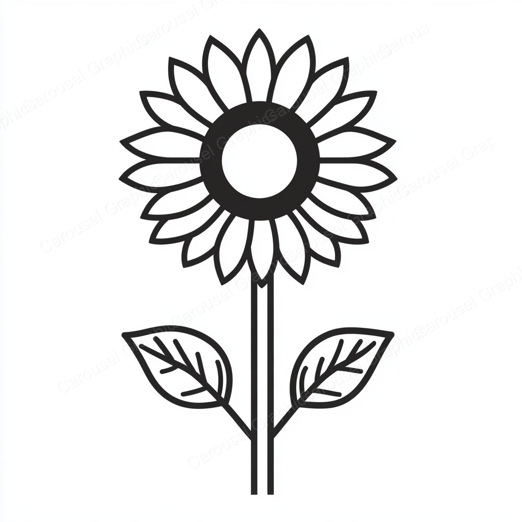 Sunflower Vector Graphic preview