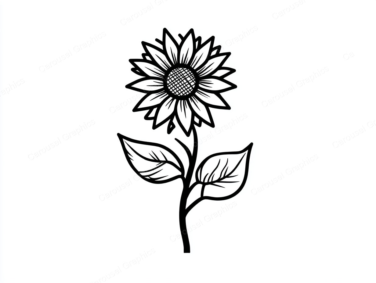 Sunflower Vector Graphic preview