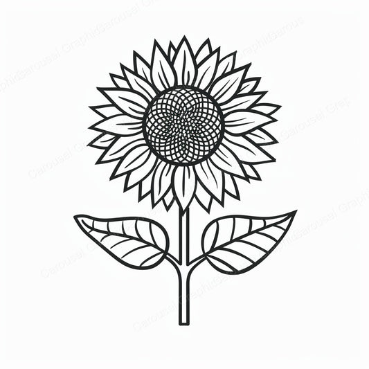 Sunflower Vector Graphic preview