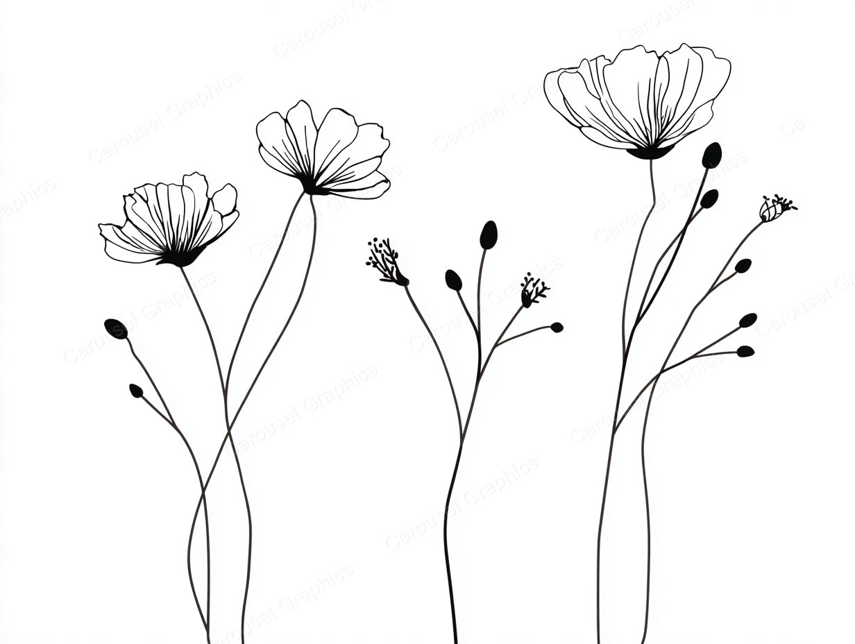 Wildflower Vector Graphic preview