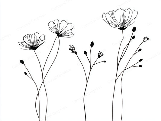 Wildflower Vector Graphic preview