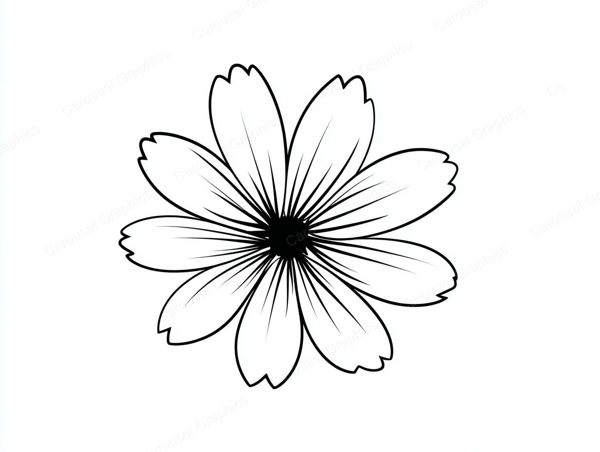Wildflower Vector Graphic preview
