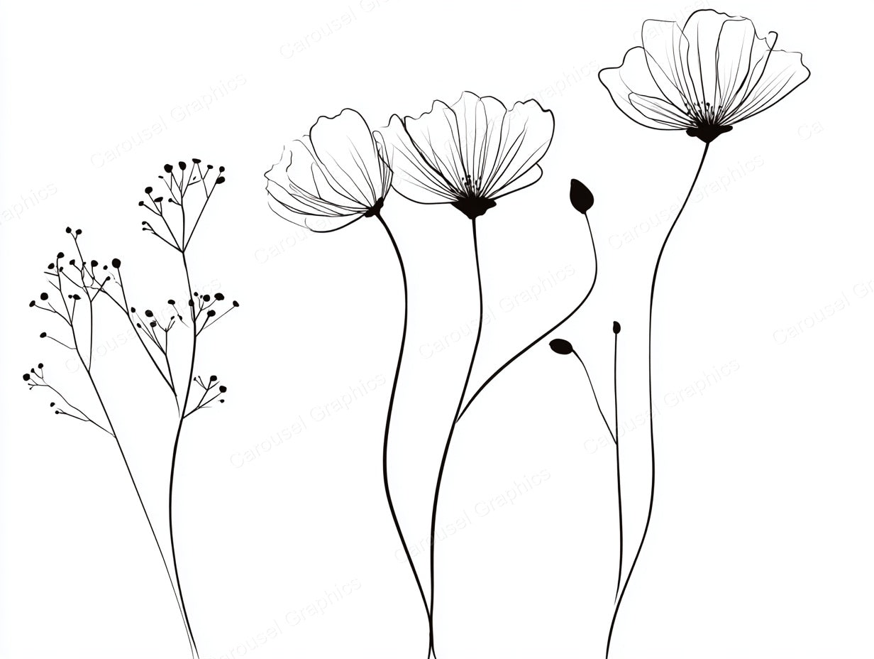 Wildflower Vector Graphic preview