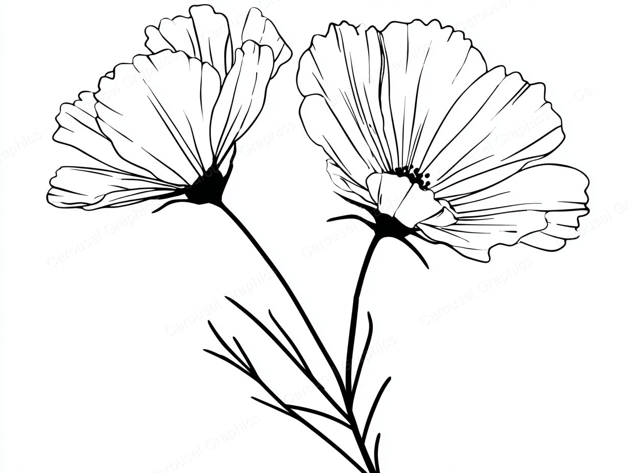 Wildflower Vector Graphic preview