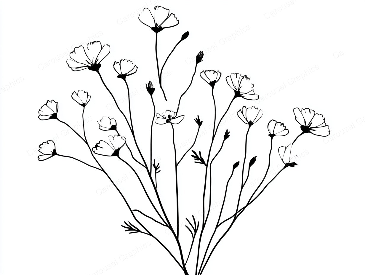 Wildflower Vector Graphic preview