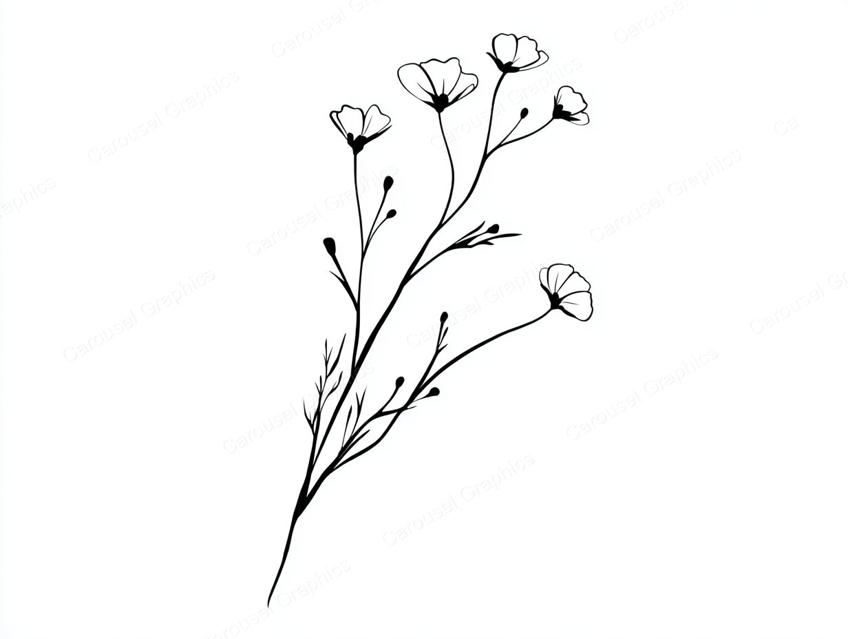 Wildflower Vector Graphic preview