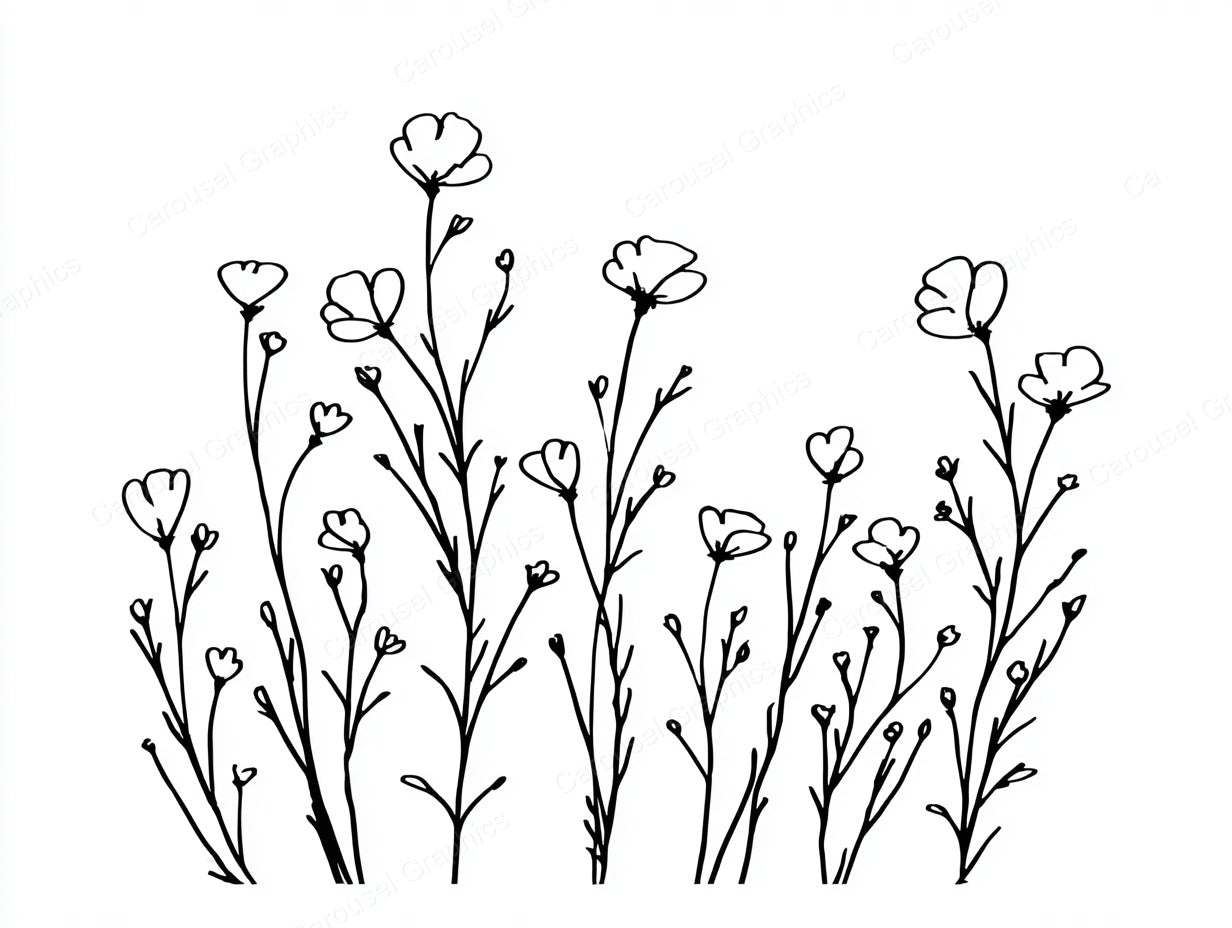 Wildflower Vector Graphic preview