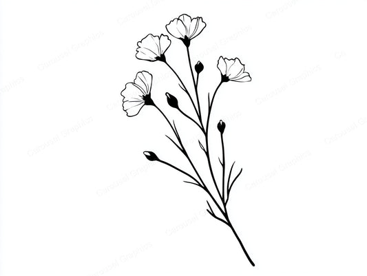 Wildflower Vector Graphic preview