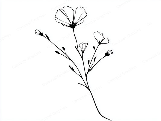 Wildflower Vector Graphic preview