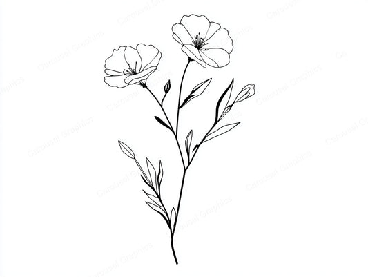 Wildflower Vector Graphic preview