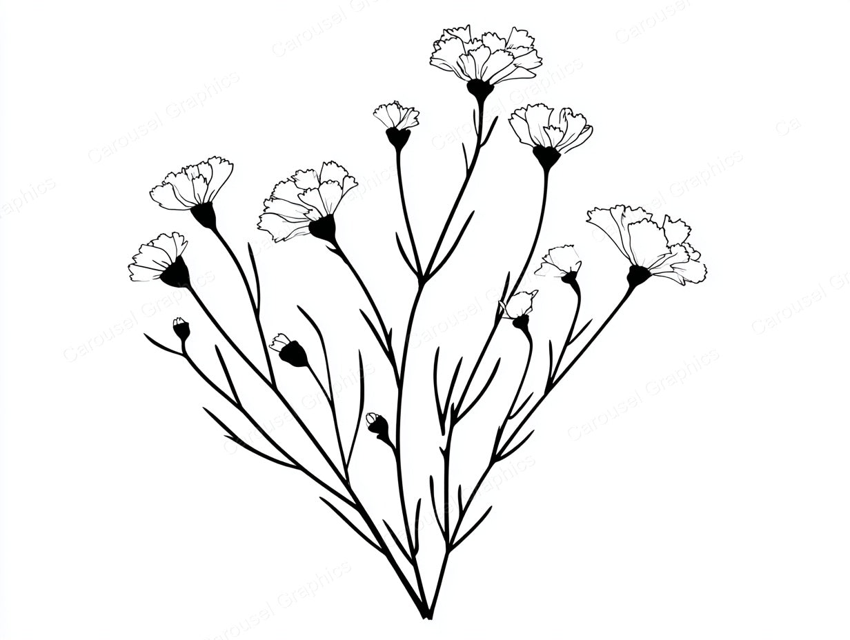 Wildflower Vector Graphic preview
