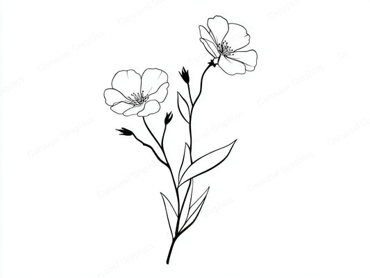 Wildflower Vector Graphic preview